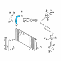 OEM 2012 Scion tC Lower Hose Diagram - 16572-36080