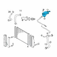 OEM 2017 Toyota Corolla iM Reservoir Diagram - 16480-22080