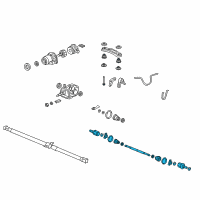 OEM 2007 Honda CR-V Driveshaft Assembly, Passenger Side Diagram - 42310-SWA-000