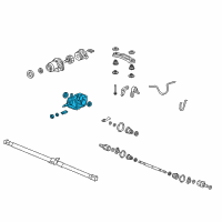 OEM Honda Crosstour Carrier Sub-Assembly, Rear Differential Diagram - 41010-R09-000