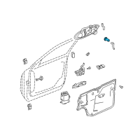 OEM 2002 Cadillac Seville Lock Cylinder Diagram - 12456232