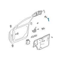 OEM 2000 Cadillac Seville Rod Asm-Front Side Door Lock Cyl Diagram - 25645212