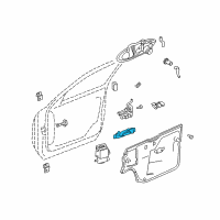 OEM 2004 Cadillac Seville Handle Asm-Front Side Door Inside Diagram - 25642776