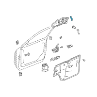 OEM 2001 Cadillac Seville Rod Asm-Front Side Door Outside Handle Diagram - 25645211