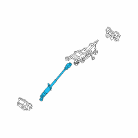 OEM Ford Freestyle Lower Shaft Diagram - 6F9Z-3B676-AA