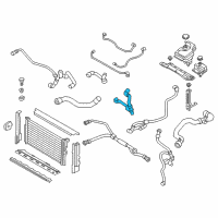 OEM BMW 330e Expansion Tank Line Diagram - 17-12-8-616-148