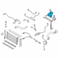 OEM 2016 BMW 330e Coolant Expansion Tank Diagram - 17-13-8-617-047