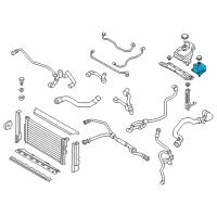 OEM 2018 BMW 330e Coolant Expansion Tank Diagram - 17-13-8-617-048