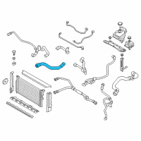 OEM 2017 BMW 330e Return Coolant Hose Diagram - 17-12-8-667-356