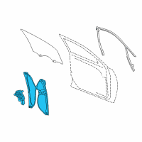 OEM Buick Regal Regulator Assembly Diagram - 20952453