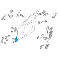 OEM Kia K900 Hinge Assembly-Front Door Lower Diagram - 793303N000