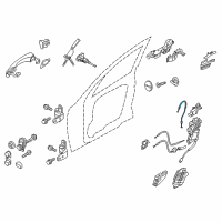 OEM 2016 Kia K900 Cable Assembly-Front Door S/L Diagram - 813913T000