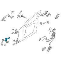 OEM Kia Checker Assembly-Front Door Diagram - 793803T000