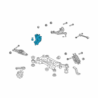 OEM 2009 Acura RL Knuckle, Right Rear Diagram - 52210-SJA-010