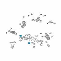 OEM Acura RL Rubber, Rear Sub-Frame Mounting (Upper) (Front ) Diagram - 50361-SJA-E01