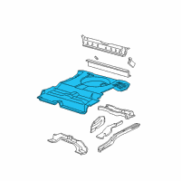 OEM 1997 Mercury Sable Floor Pan Diagram - F6DZ7411215A