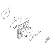 OEM 2008 Kia Sedona Lamp Assembly-Door COURTES Diagram - 926404D010