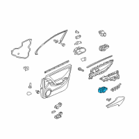 OEM Acura ZDX Switch Assembly, Power Window Assist Diagram - 35760-SZN-A01