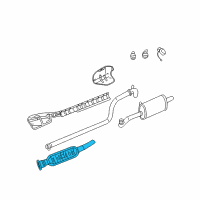 OEM 2001 Chrysler PT Cruiser Catalytic Converter Diagram - 5278267AC