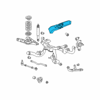 OEM 2004 Ford Mustang Upper Control Arm Bracket Diagram - XR3Z-5K909-AR