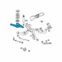 OEM 2000 Ford Mustang Lower Control Arm Diagram - XR3Z5A649AA