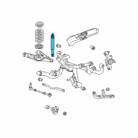 OEM 2001 Ford Mustang Shock Diagram - XR3Z-18125-CA