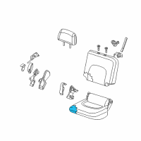 OEM 2005 Nissan Frontier Pad Assembly-2ND Seat Cushion, L Diagram - 88361-EA500