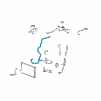 OEM 2006 Cadillac STS Hose, Charging Air Cooler Coolant (Crfm To Pump To Reservoir) Diagram - 19129858