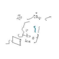 OEM 2007 Cadillac STS Hose, Charging Air Cooler Coolant (Pump To Engine) Diagram - 89025032