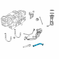 OEM 2017 Ram 1500 Hose-Fuel Filler Diagram - 68175110AD