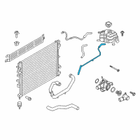 OEM Lincoln Overflow Hose Diagram - F2GZ-8063-F