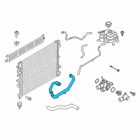 OEM 2017 Ford Edge Lower Hose Diagram - F2GZ-8286-C