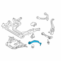 OEM 2017 BMW 535i GT Mount Tension Strut, Left Diagram - 31-12-6-777-729