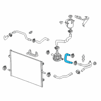 OEM 2017 Chevrolet Malibu Outlet Hose Diagram - 84021225