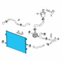 OEM 2016 Chevrolet Malibu Radiator Diagram - 84153763