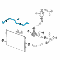 OEM 2018 Chevrolet Malibu Lower Hose Diagram - 84021224