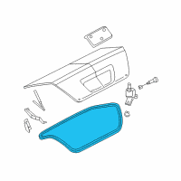 OEM 2006 Mercury Montego Weatherstrip Diagram - 5G1Z-5443720-A