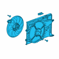 OEM Chevrolet Sonic Fan Assembly Diagram - 95391501