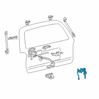 OEM Toyota 4Runner Cylinder & Keys Diagram - 69055-35120