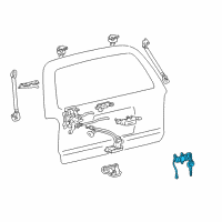 OEM 1999 Toyota 4Runner Cylinder & Keys Diagram - 69055-35120