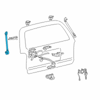 OEM Toyota Support Cylinder Diagram - 68908-35020