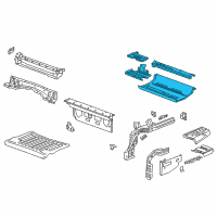 OEM Cadillac Rear Floor Pan Diagram - 84097479