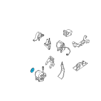 OEM 2004 Nissan Maxima STOPPER-Engine Mounting Diagram - 11215-7Y100