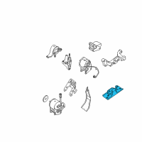 OEM 2008 Nissan Maxima Engine Mounting Insulator Assembly, Front Left Diagram - 11220-ZK60A