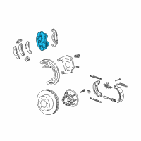 OEM 2002 Ford F-350 Super Duty Caliper Diagram - YC3Z-2553-AA