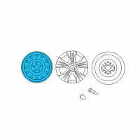 OEM 2013 Hyundai Sonata 16 Inch Steel Wheel Diagram - 52910-3Q410