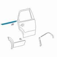 OEM Ford Freestyle Belt Weatherstrip Diagram - 6F9Z-7425597-AA