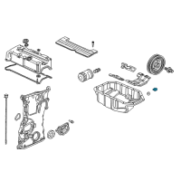 OEM Honda CR-V Bolt, Drain Plug (14MM) Diagram - 90009-PH1-000