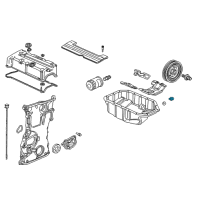 OEM 2008 Honda Element Bolt, Drain Plug (14MM) Diagram - 90009-PH1-000