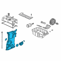 OEM 2009 Honda Element Case Assembly, Chain Diagram - 11410-RAA-A10